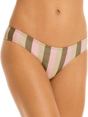 solid and striped the elle shimmer bikini bottom shimmer arco stripe XL NWT XL